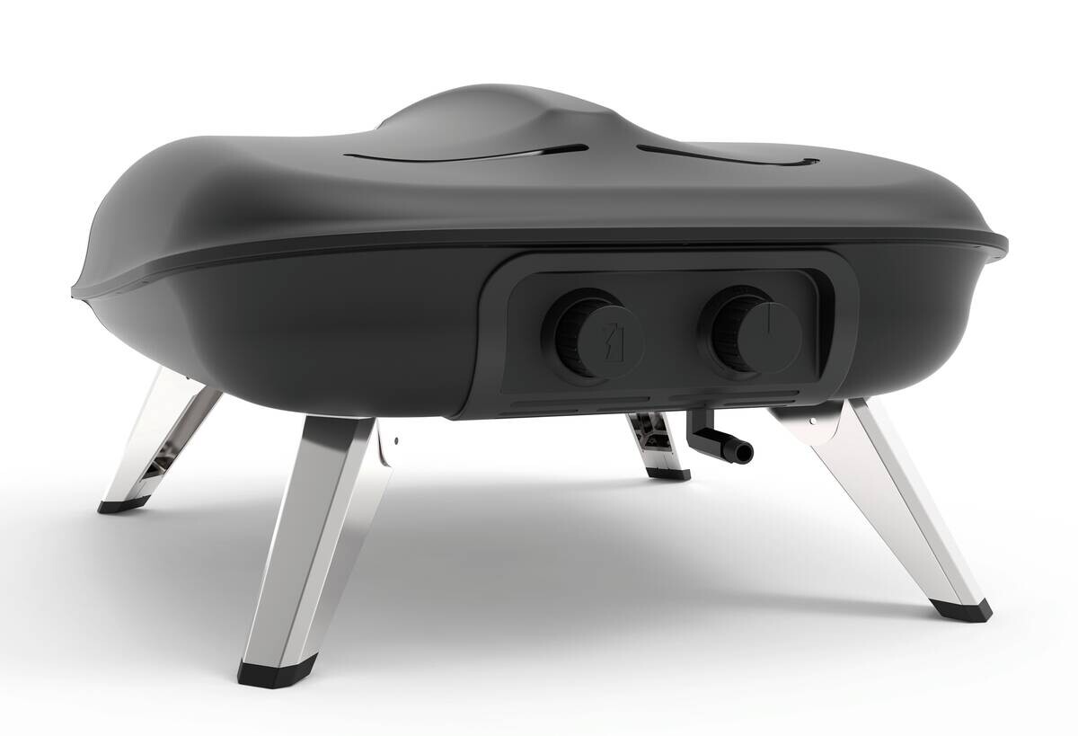 Rachs KOCHWERK Gas-Pizzaofen silber Edelstahl B/H/L/D: ca. 61,5x32x70,5x55 cm