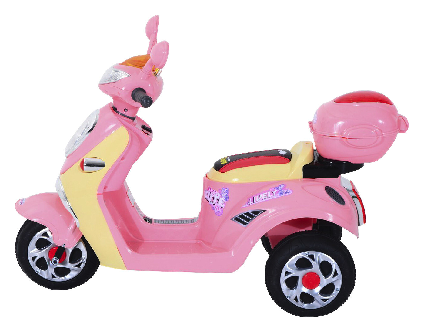 HOMCOM Kinderroller rosa B/H/L: ca. 51x75x108 cm