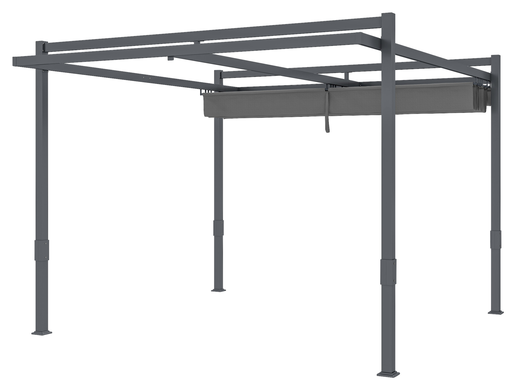 Outsunny Pavillon grau Polyester B/H/L: ca. 320x245x358 cm