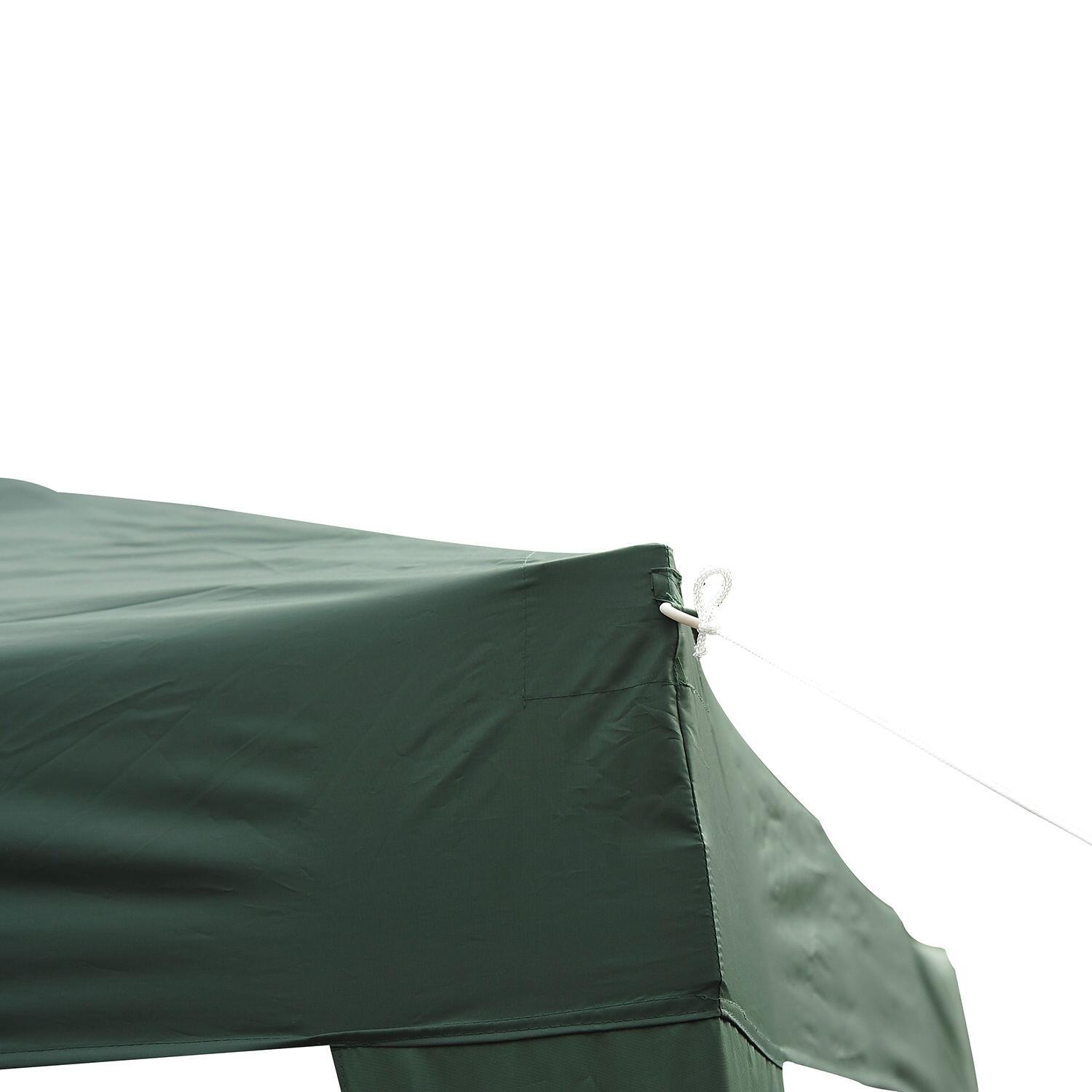 Outsunny Pavillon grün Stahl B/H/L: ca. 240x250x240 cm