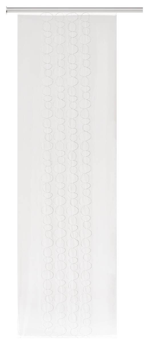 Schiebevorhang Kelsey weiß B/L: ca. 60x245 cm