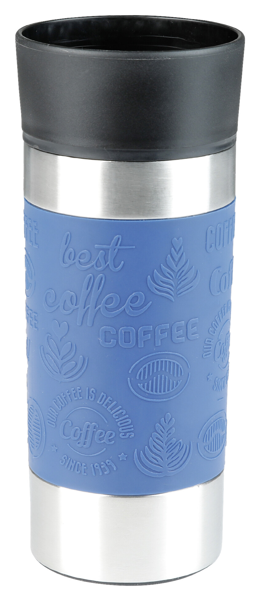 Isolierbecher blau Edelstahl H: ca. 19,2 cm