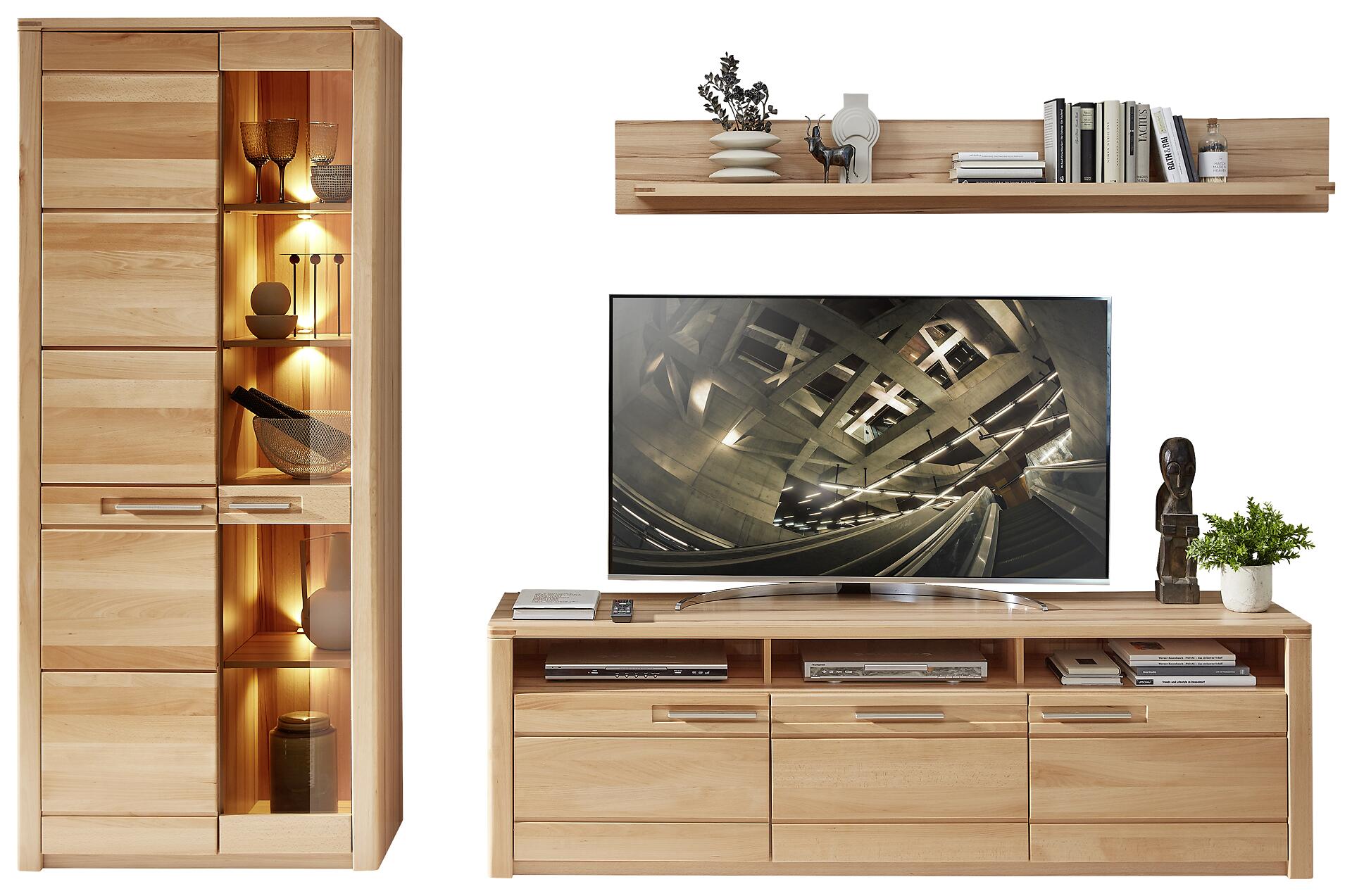 Wandboard Nature One buche Nachbildung buche B/H/T: ca. 180x24x22 cm