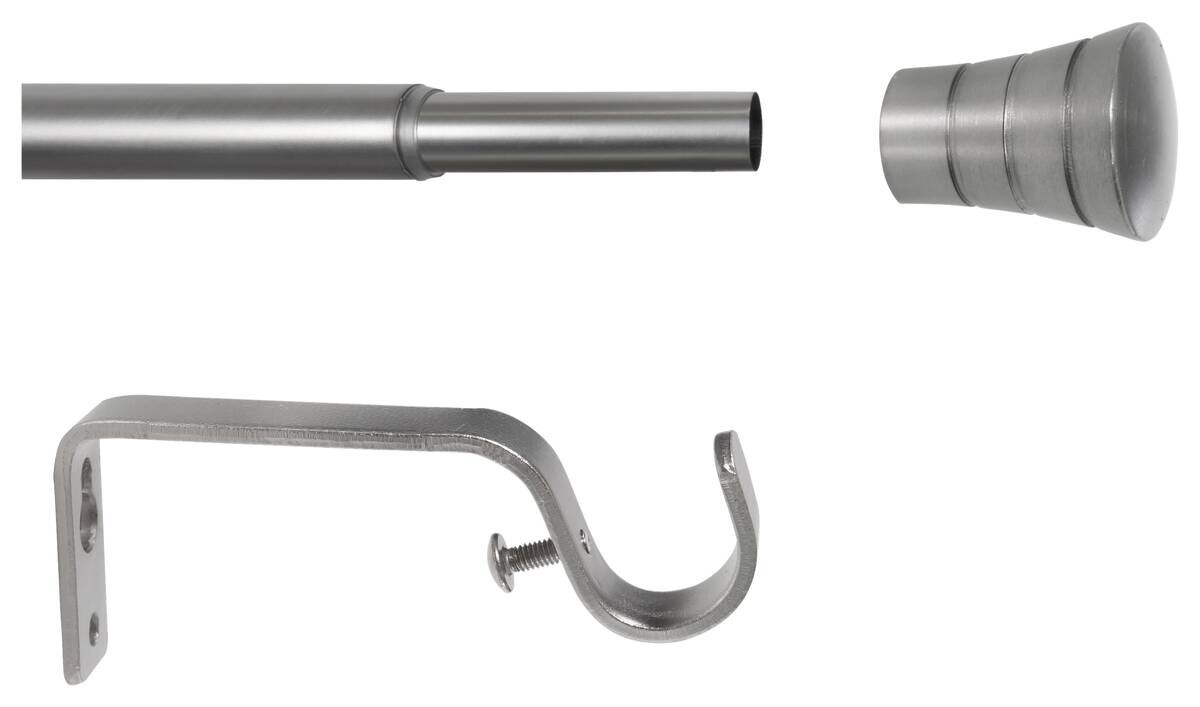 ondeco Stilgarnituren habito_rillmino Edelstahloptik Metall ausziehbar von ca. 120 bis 210 cm 1.0 Läufe