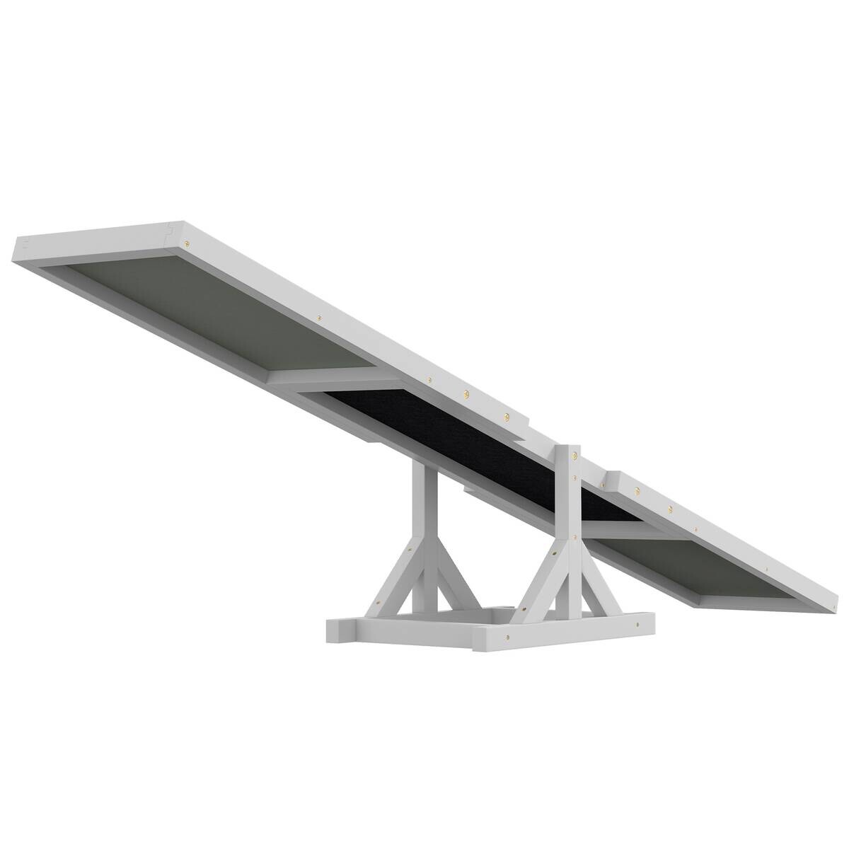 PawHut Hundewippe weiß Holz B/H/L: ca. 30x30x180 cm