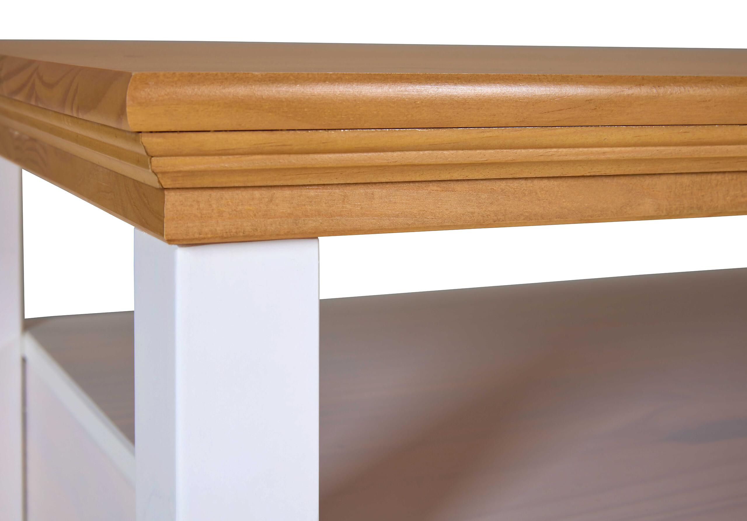 Inter Link Couchtisch Maluno weiß Holz B/H/L: ca. 60x48,8x119,4 cm