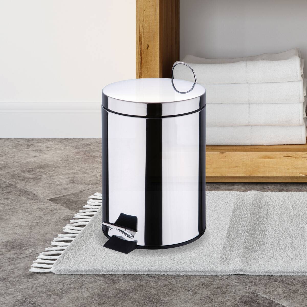 PROTENROP Mülleimer Inoxia silber