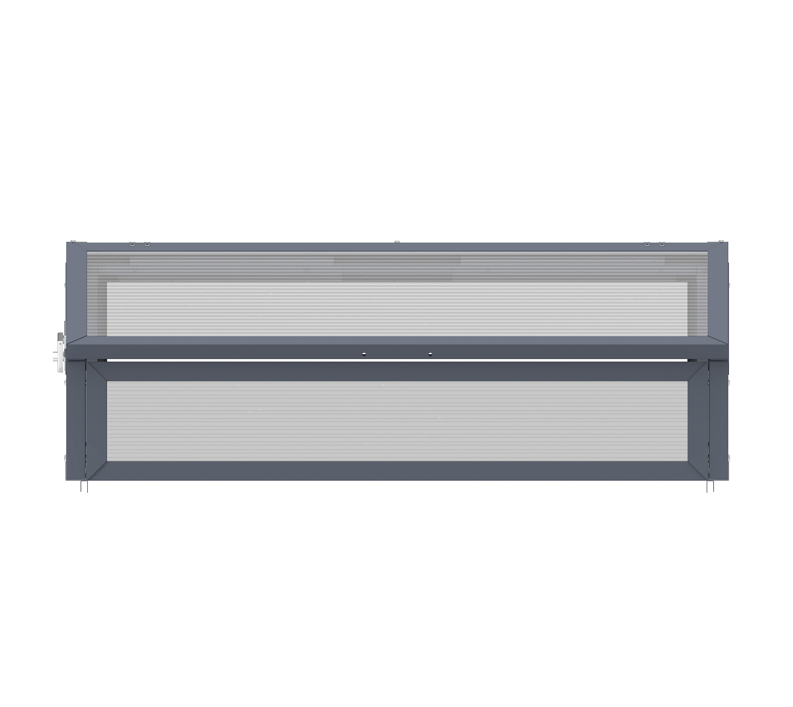 Westmann Frühbeetaufsatz Tega grau B/H/L: ca. 100x36x50 cm