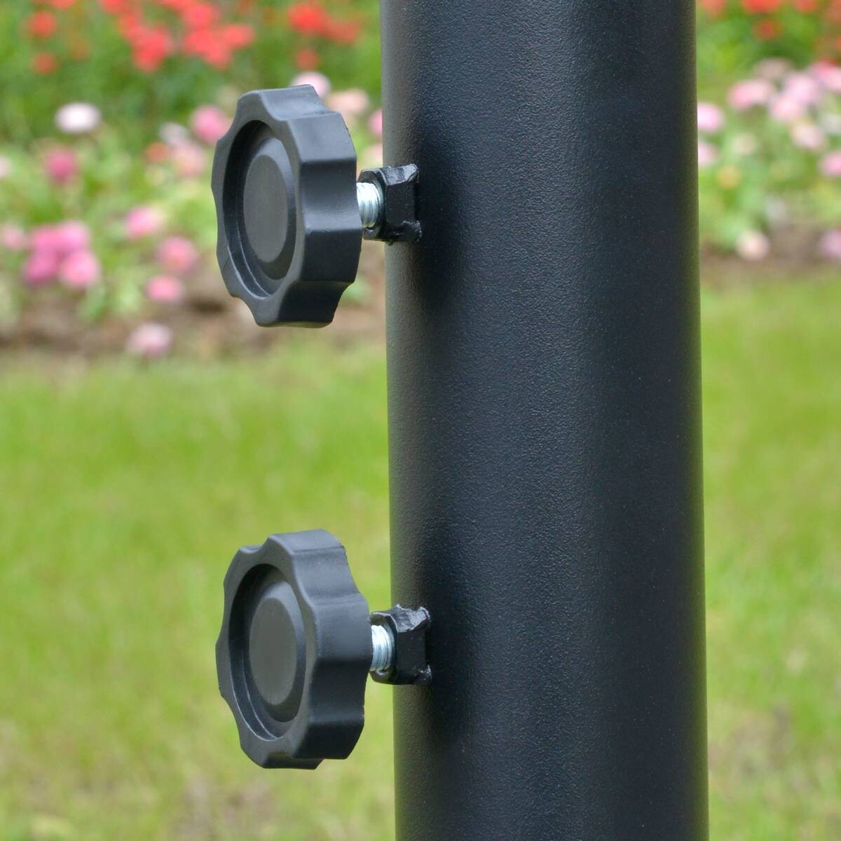 Outsunny Ampelschirm braun Stahl