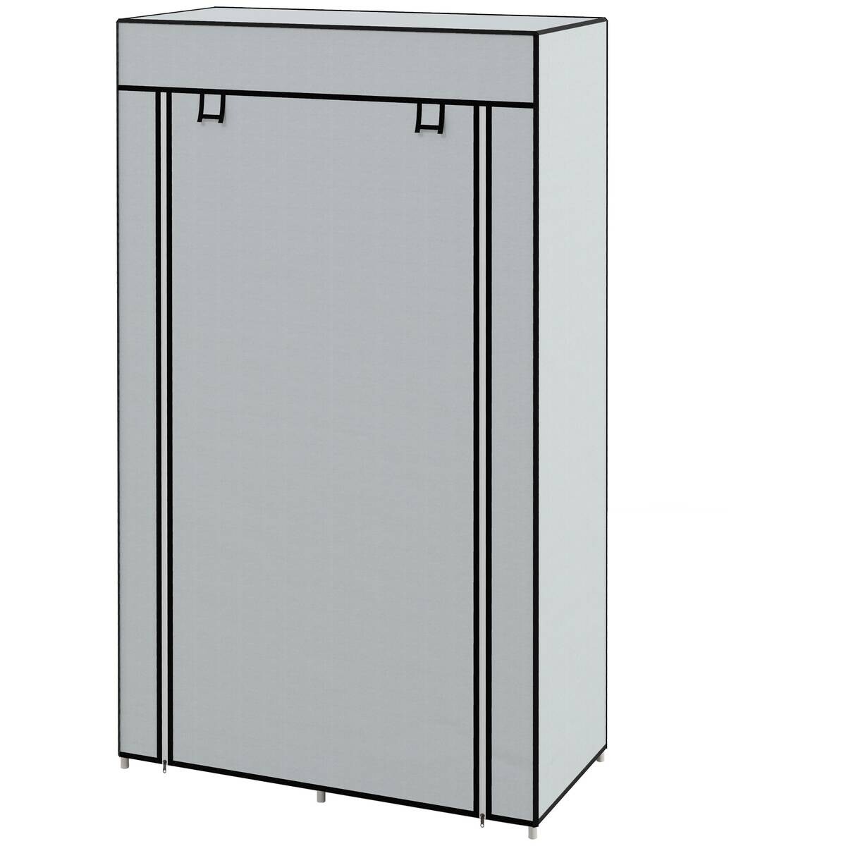 HOMCOM Kleiderschrank hellgrau Polypropylen B/H/L: ca. 42,5x83x162,5 cm