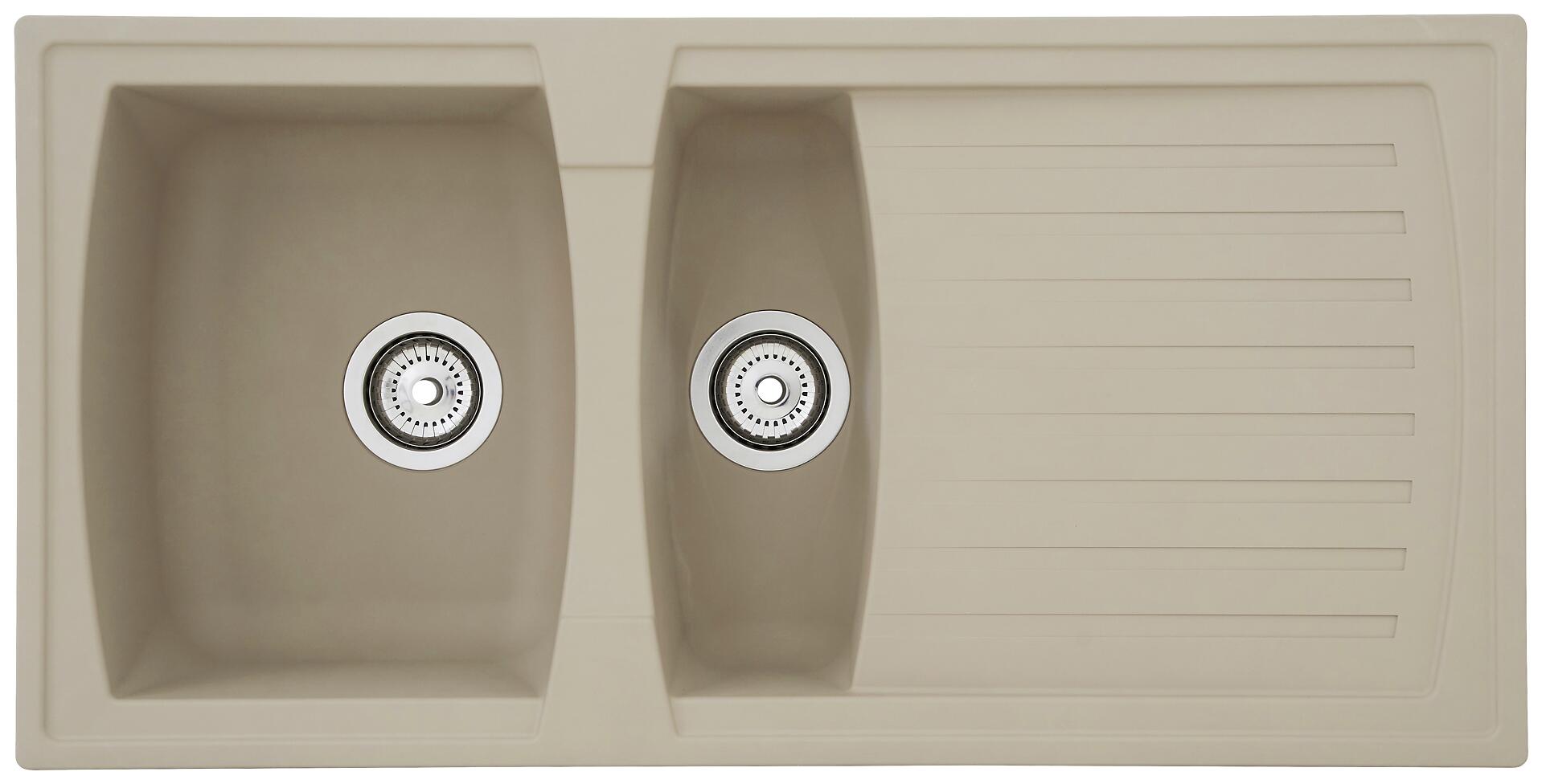 Respekta Einbauspüle Boston 100 x 50 B sandbeige Mineralite B/H/T: ca. 100x20x50 cm Respekta Einbauspüle Boston 100 x 50 B sandbeige Mineralite B/H/T: ca. 100x20x50 cm