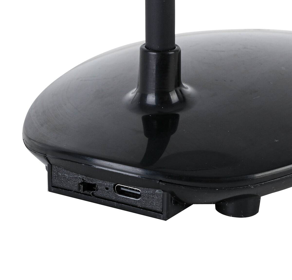 Nolo Tischleuchte Elena schwarz Kunststoff B/H/L: ca. 8,5x47x18 cm