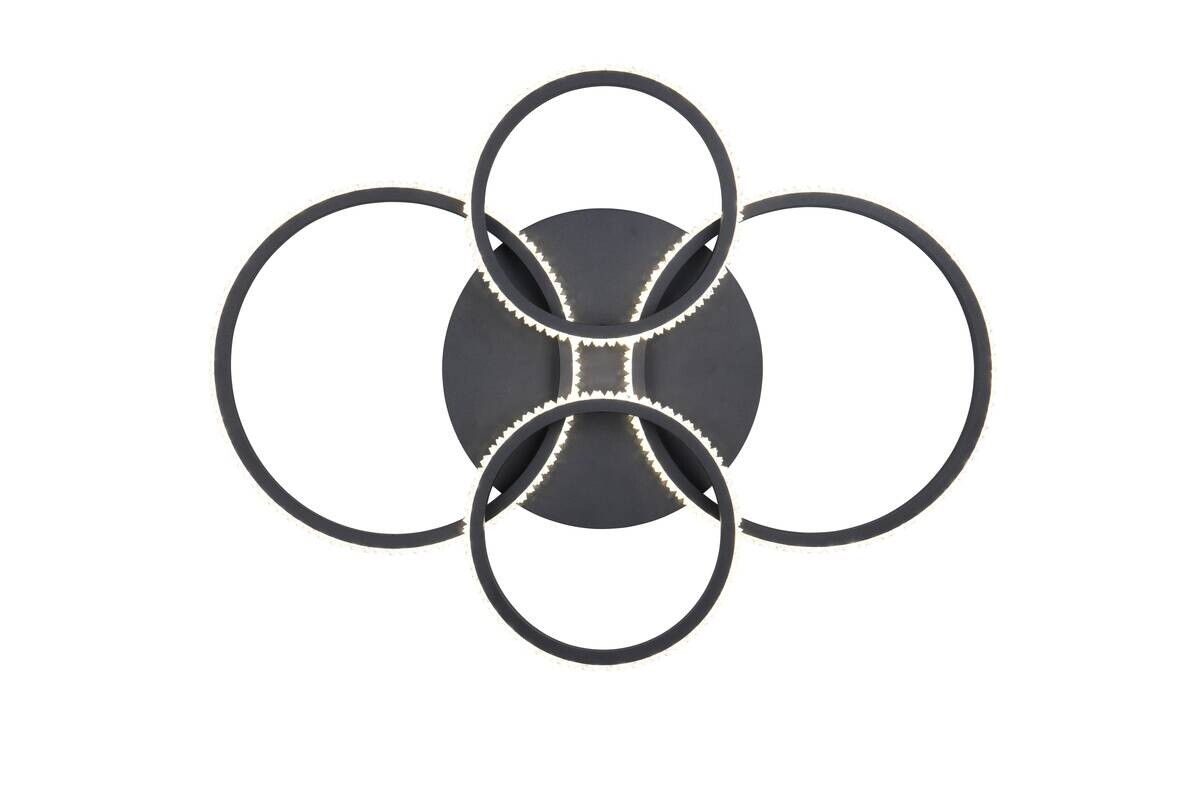 Reality LED-Deckenleuchte Cires mattschwarz Metall B/H/L: ca. 8,5x49,5x65,5 cm