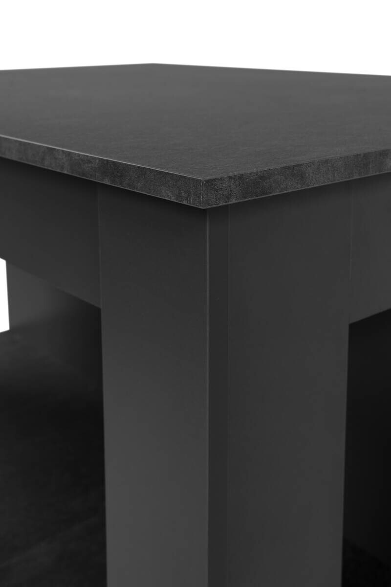 Bartisch Atlanta Schiefergrau Spanplatte B/H/T: ca. 92x106x68 cm