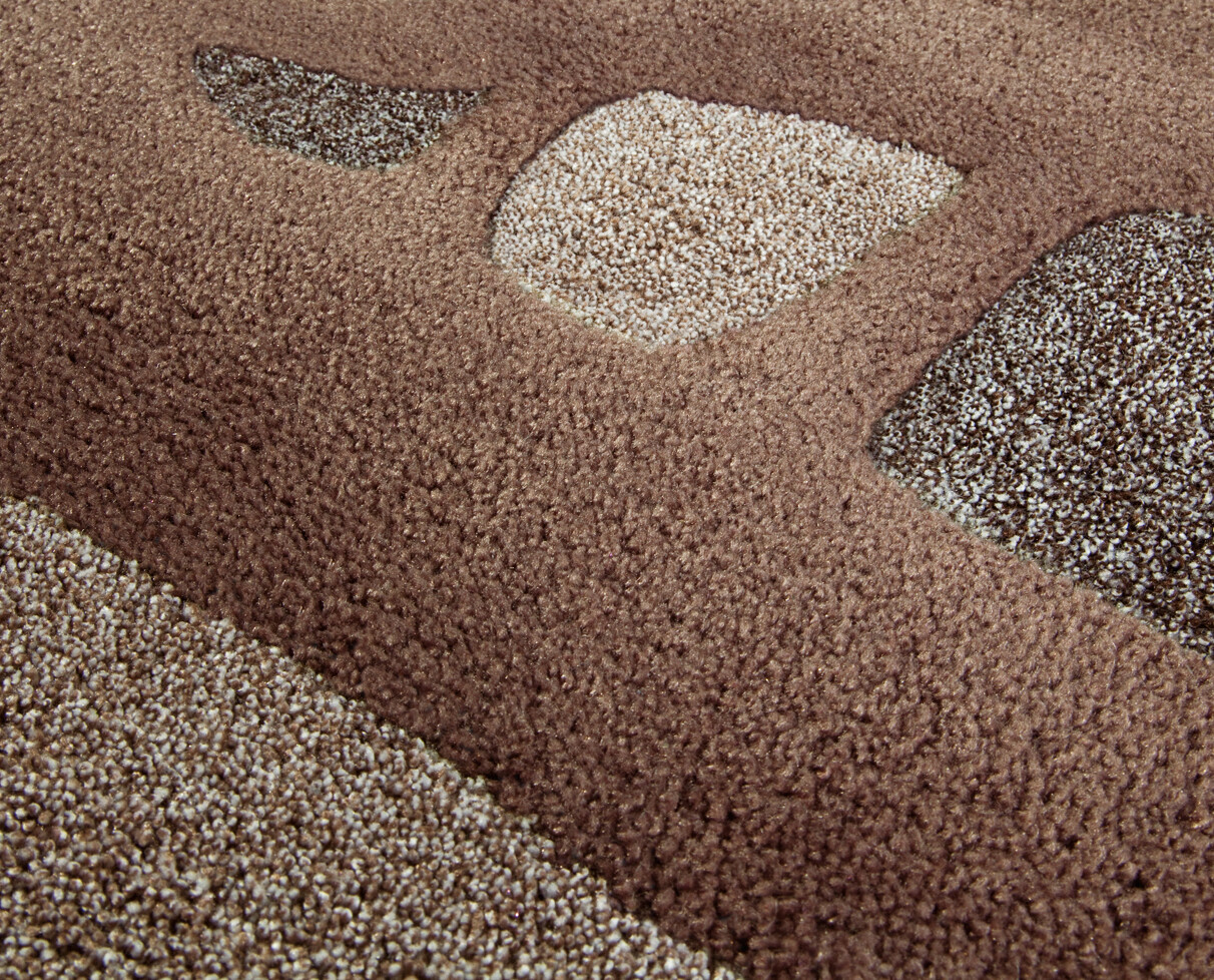 Arte Espina Kurzflorteppich Spirit 7104 braun B/L: ca. 90x160 cm