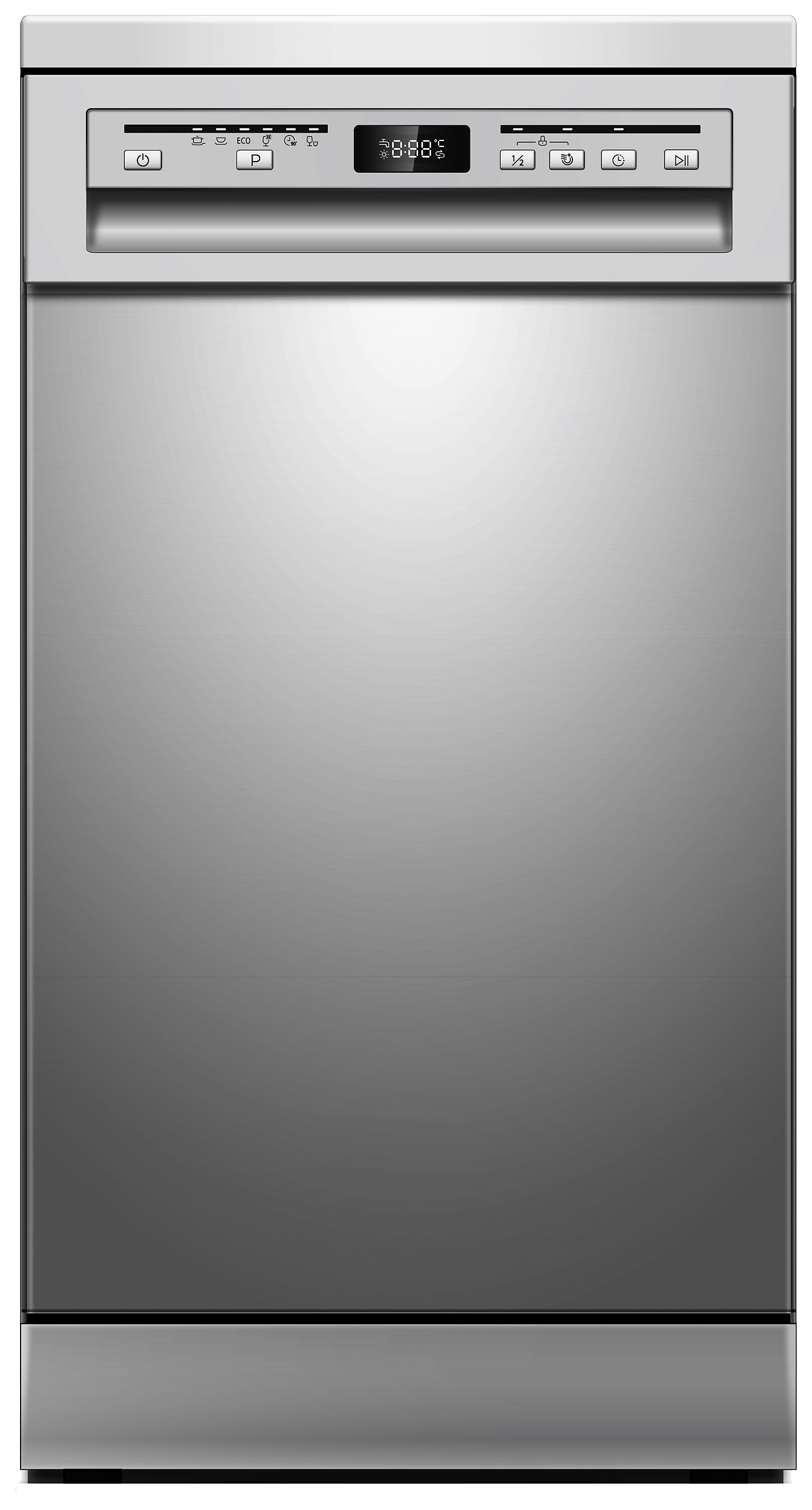 PKM Geschirrspüler GSP10-6DP1SI silber B/H/T: ca. 45x85x60 cm PKM Geschirrspüler GSP10-6DP1SI silber B/H/T: ca. 45x85x60 cm