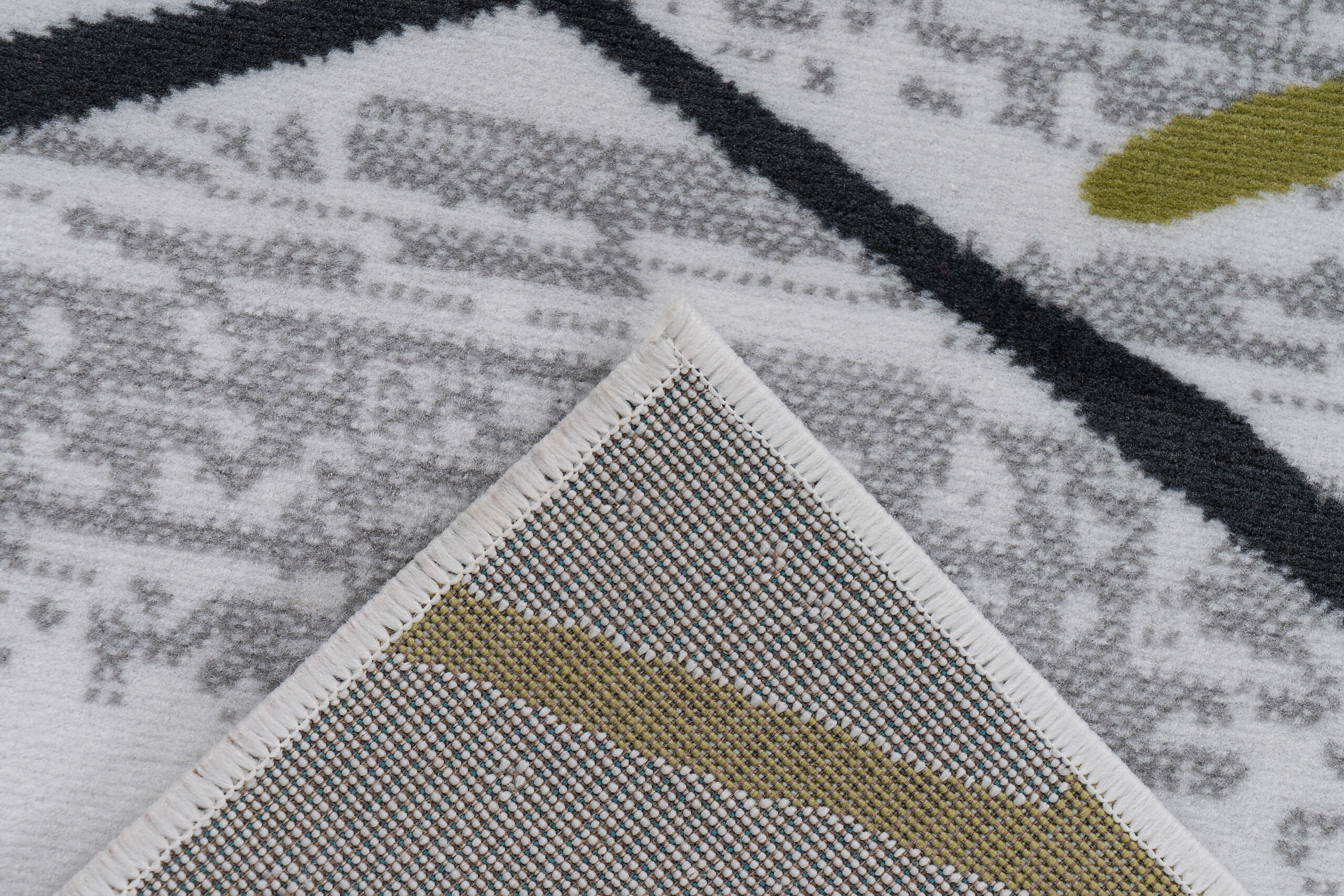 Kayoom Kurzflorteppich Vancouver 110 grau B/L: ca. 120x170 cm