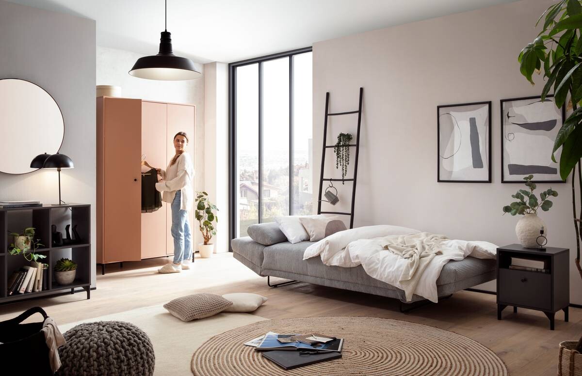 Nachtkonsole Smash anthrazit B/H/T: ca. 40,3x53,2x33,05 cm