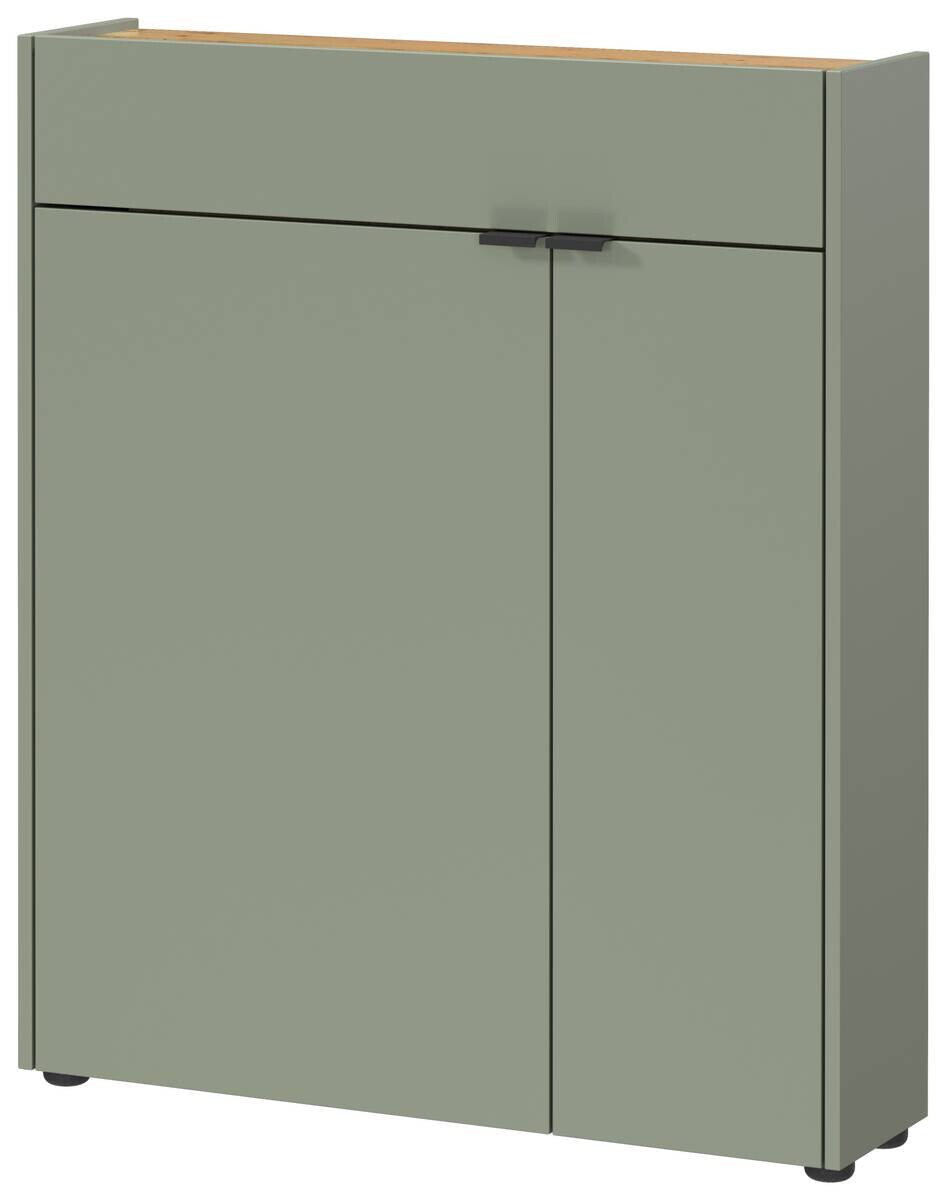 Garderobenset 9952-629 Eiche Navarra Nachbildung grün B/H/T: ca. 82x200x22 cm