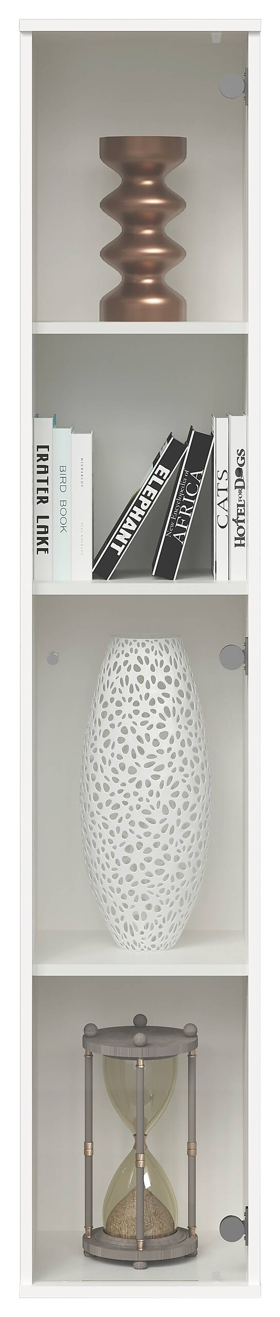 Vitrine weiß B/H/T: ca. 32x171x33 cm Vitrine weiß B/H/T: ca. 32x171x33 cm