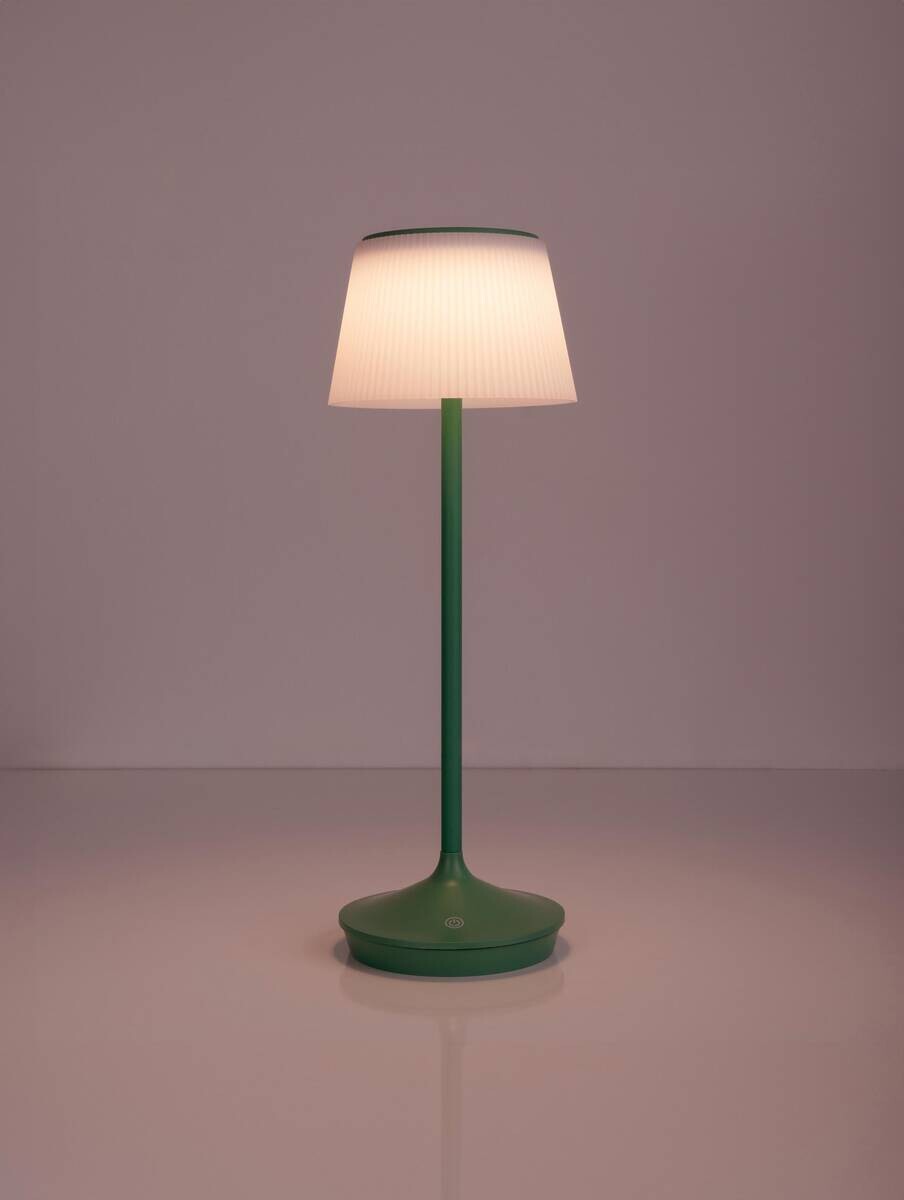 Näve Leuchten Tischleuchte 5310717 grün Kunststoff Metall B/H/T: ca. 13x38x13 cm