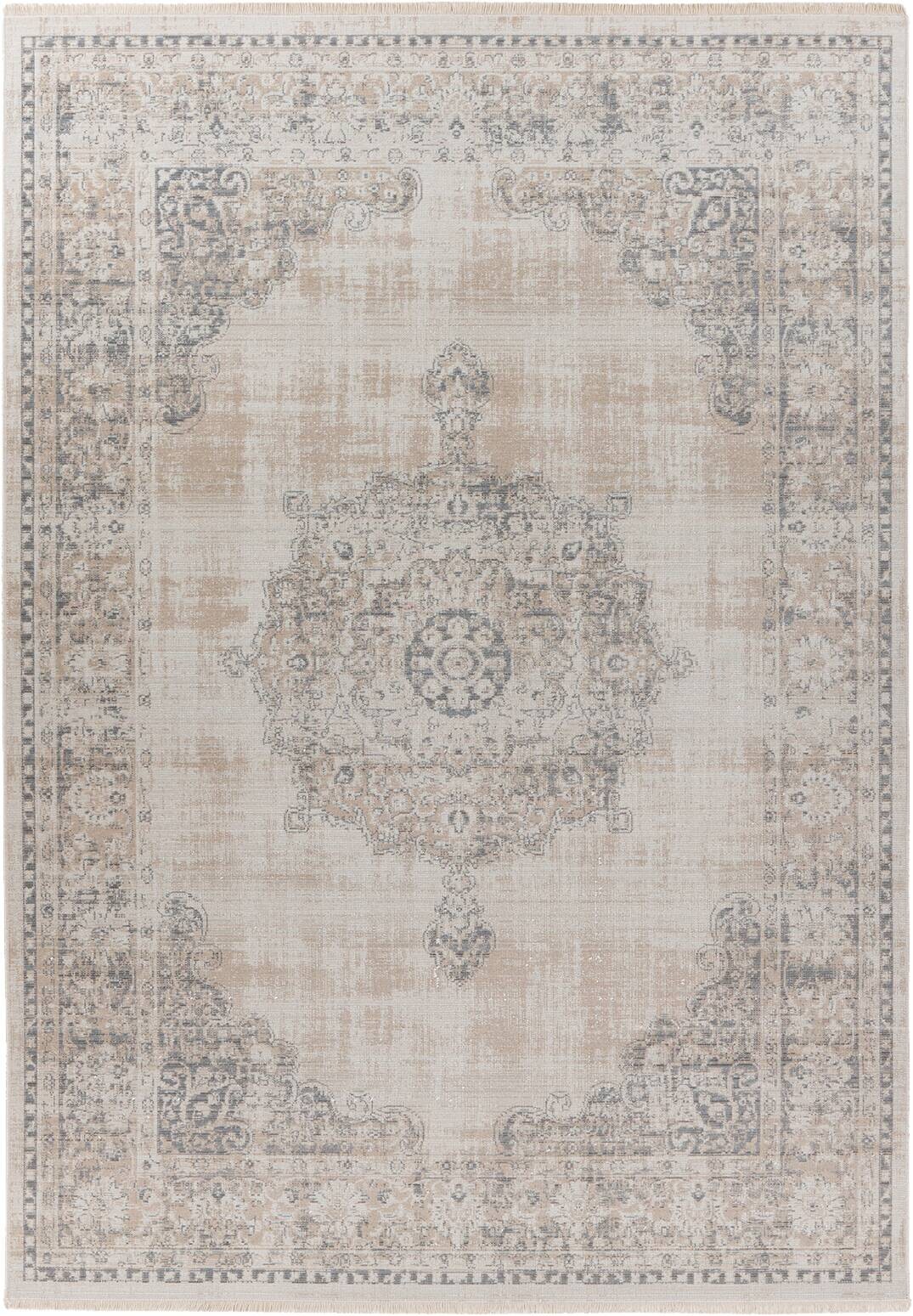 Kayoom Kurzflorteppich Milan 125 grau B/H/L: ca. 80x0,5x150 cm