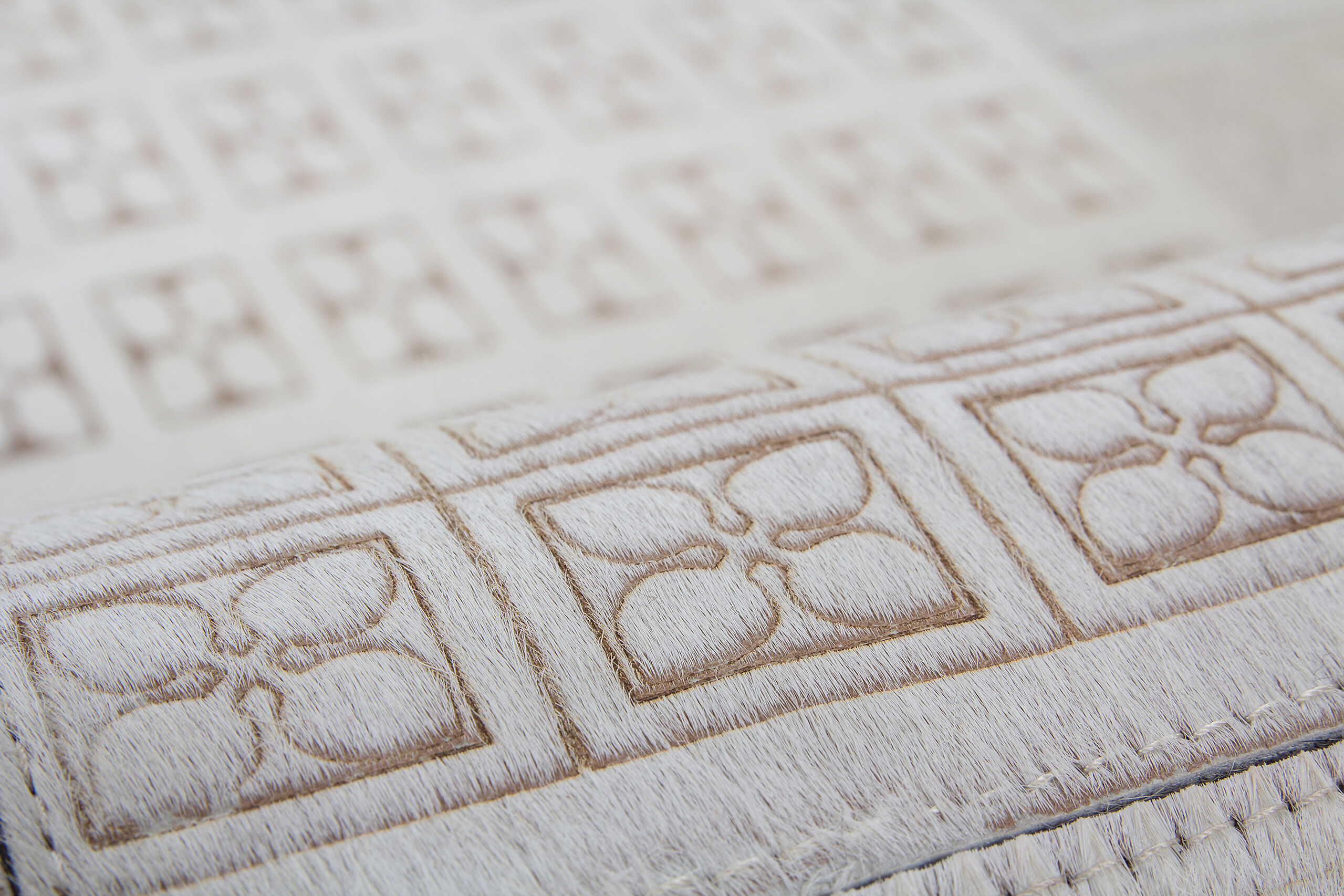 Kayoom Kurzflorteppich Gleam 560 weiß B/L: ca. 160x230 cm