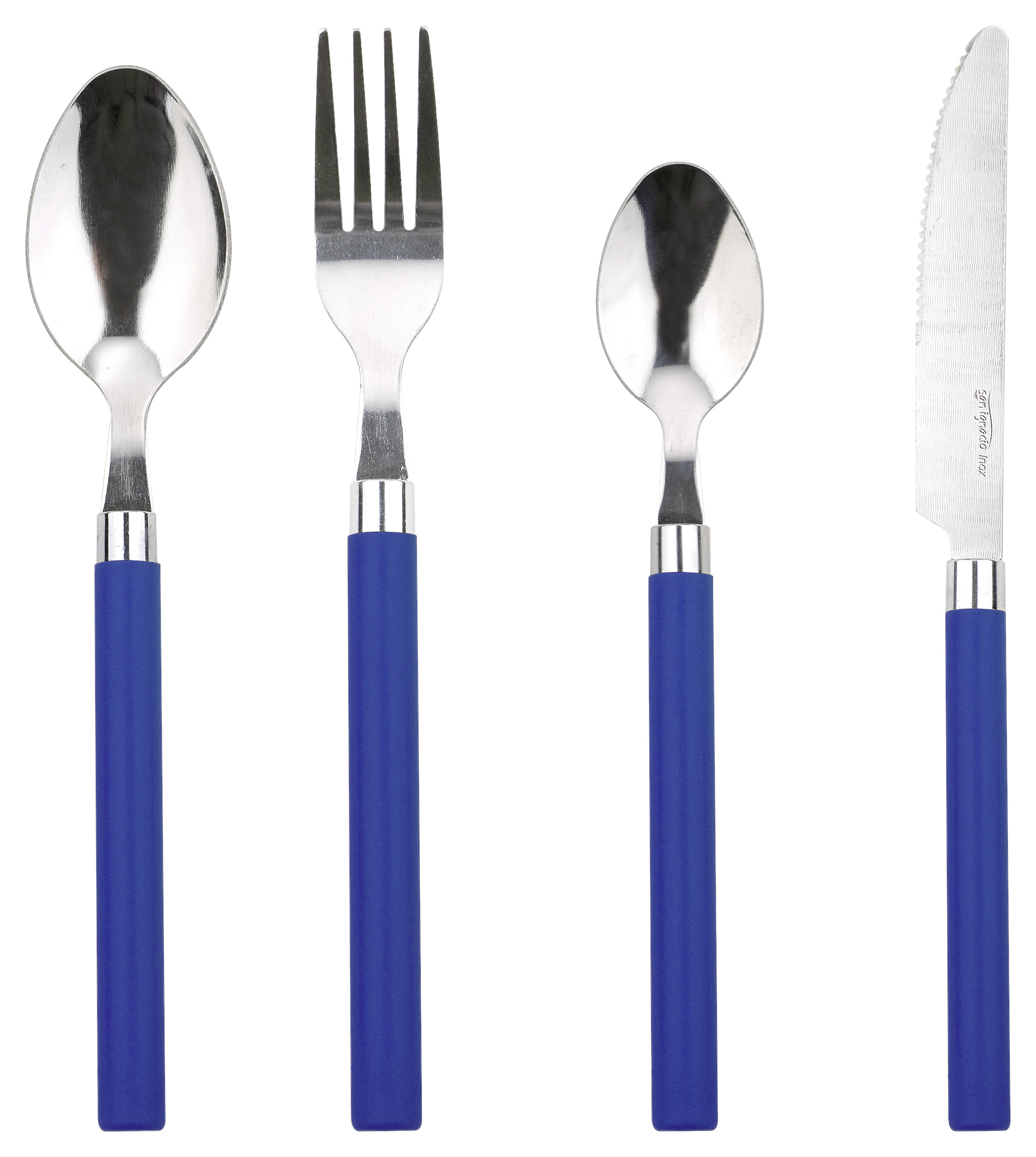 SAN IGNACIO Besteckset HAPPIE BLUE blau Kunststoff 24 tlg.
