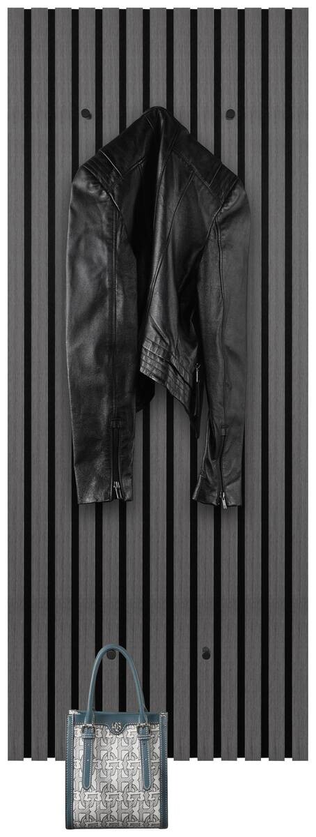 Garderobenpaneel Grace Eiche dunkel Nachbildung B/H/T: ca. 50x125x7 cm