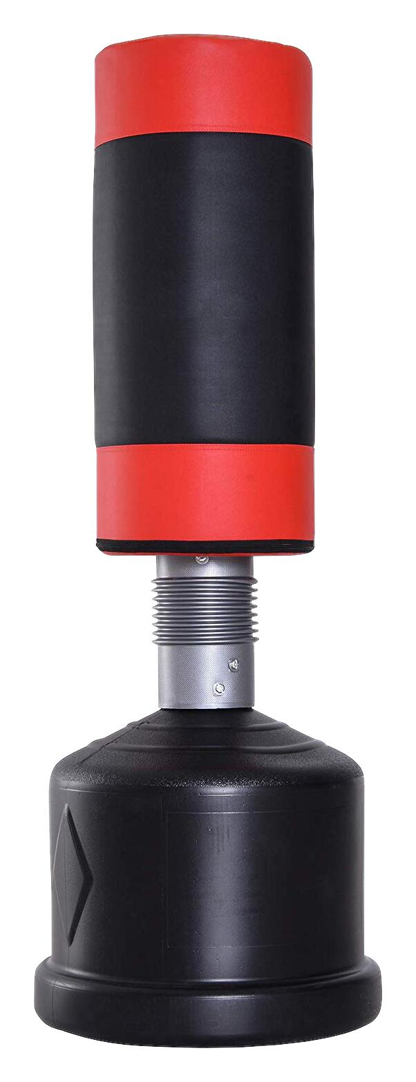 HOMCOM Standboxsack schwarz Kunstleder H/D: ca. 185x56 cm