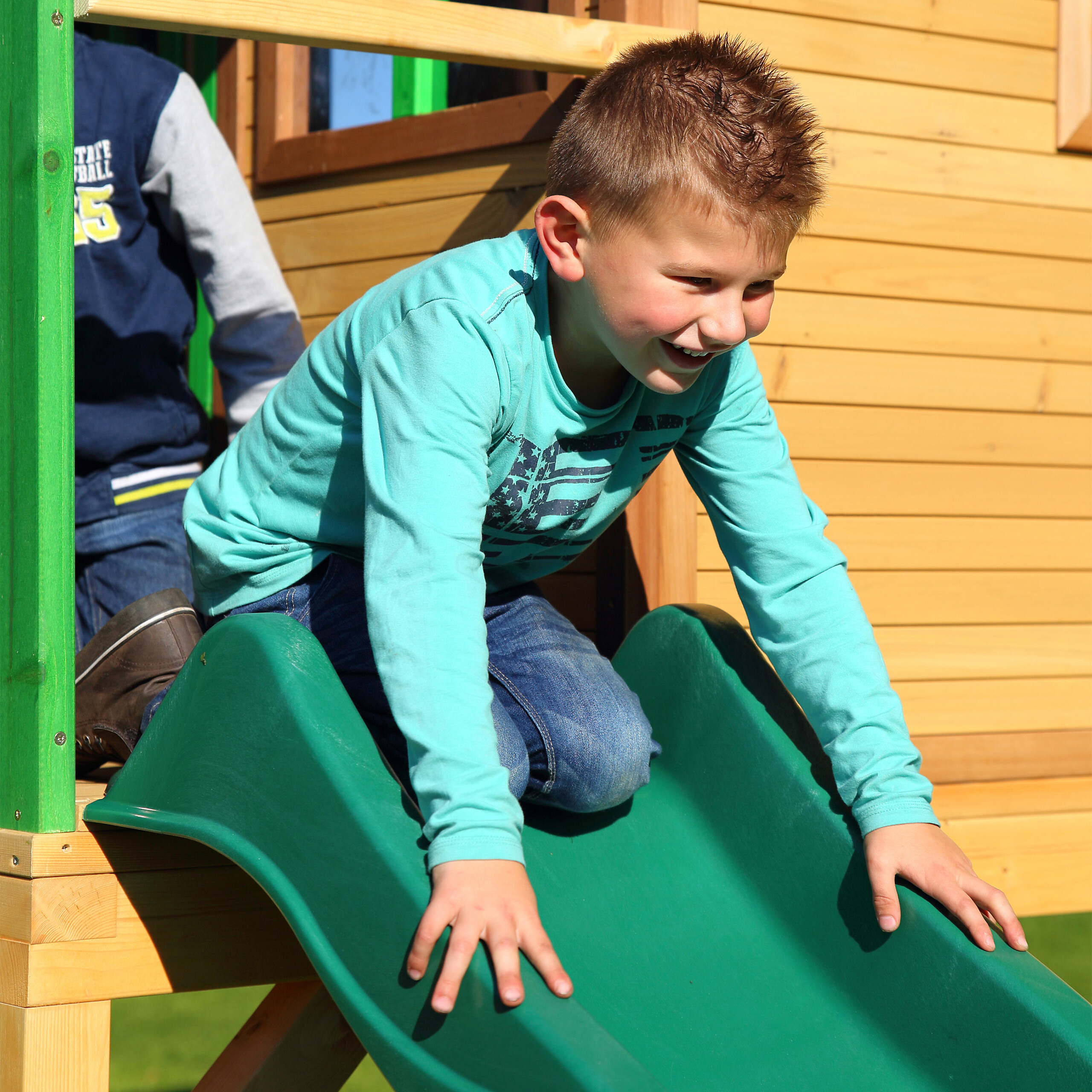 AXI Spielhaus Andy braun B/H/L: ca. 480x324x212 cm