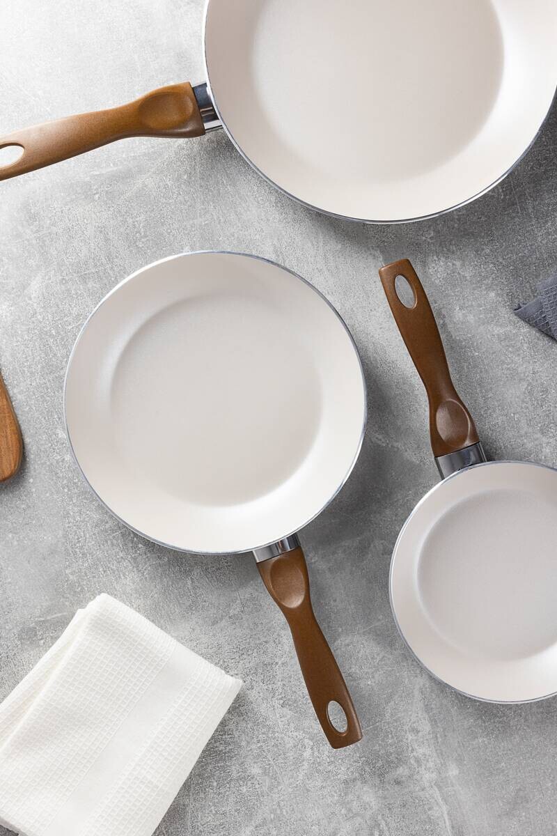 BERGNER Pfannen-Set ISLAND SOUL weiß Aluminium 3 tlg.