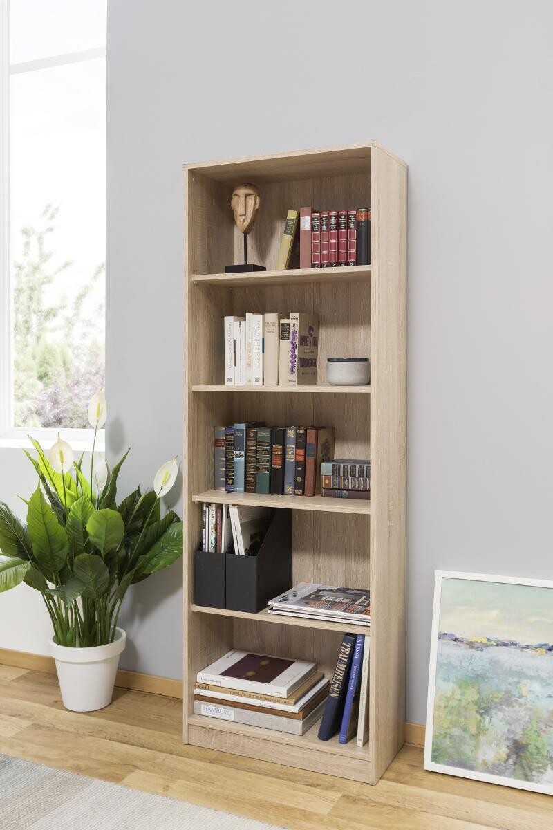 Regal Peggy 6 Eiche Sonoma Nachbildung B/H/T: ca. 58x168x28 cm