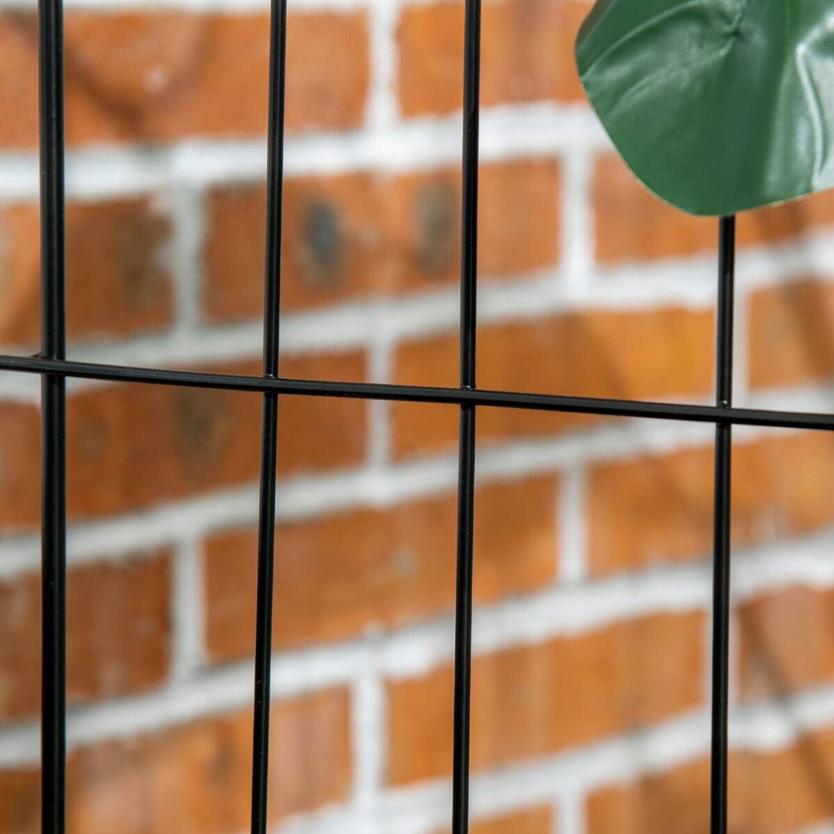 Outsunny Zaun schwarz Polypropylen B/H/L: ca. 0,8x352x110 cm