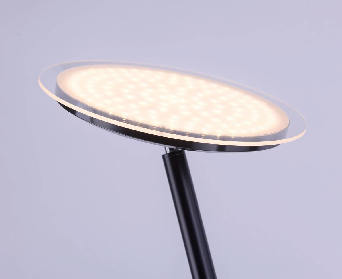 Just Light LED-Deckenfluter HANS 11729-18 schwarz Kunststoff Eisen H/D: ca. 181x30 cm 1 Brennstellen