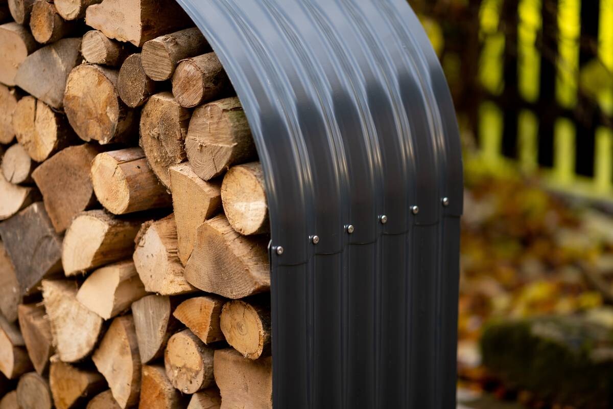 Westmann Kaminholzregal anthrazit B/H/L: ca. 46x111x212 cm