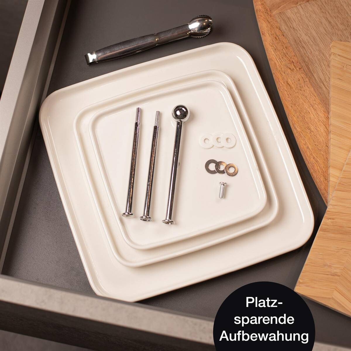 Moritz & Moritz Etagere weiß Porzellan H: ca. 35 cm