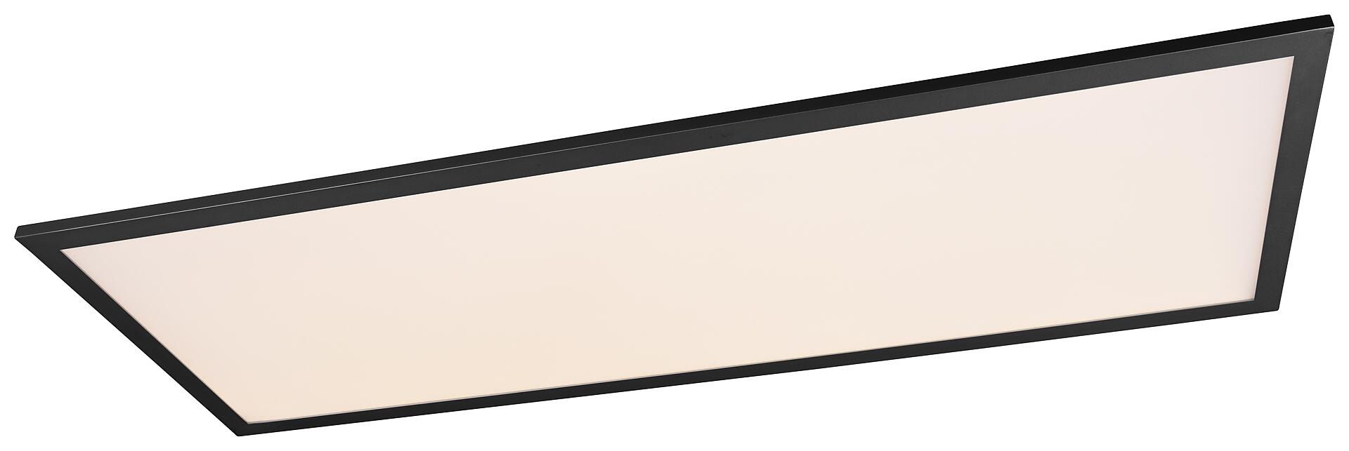 Reality Deckenleuchte Alpha schwarz Metall B/H/T: ca. 80x5x30 cm