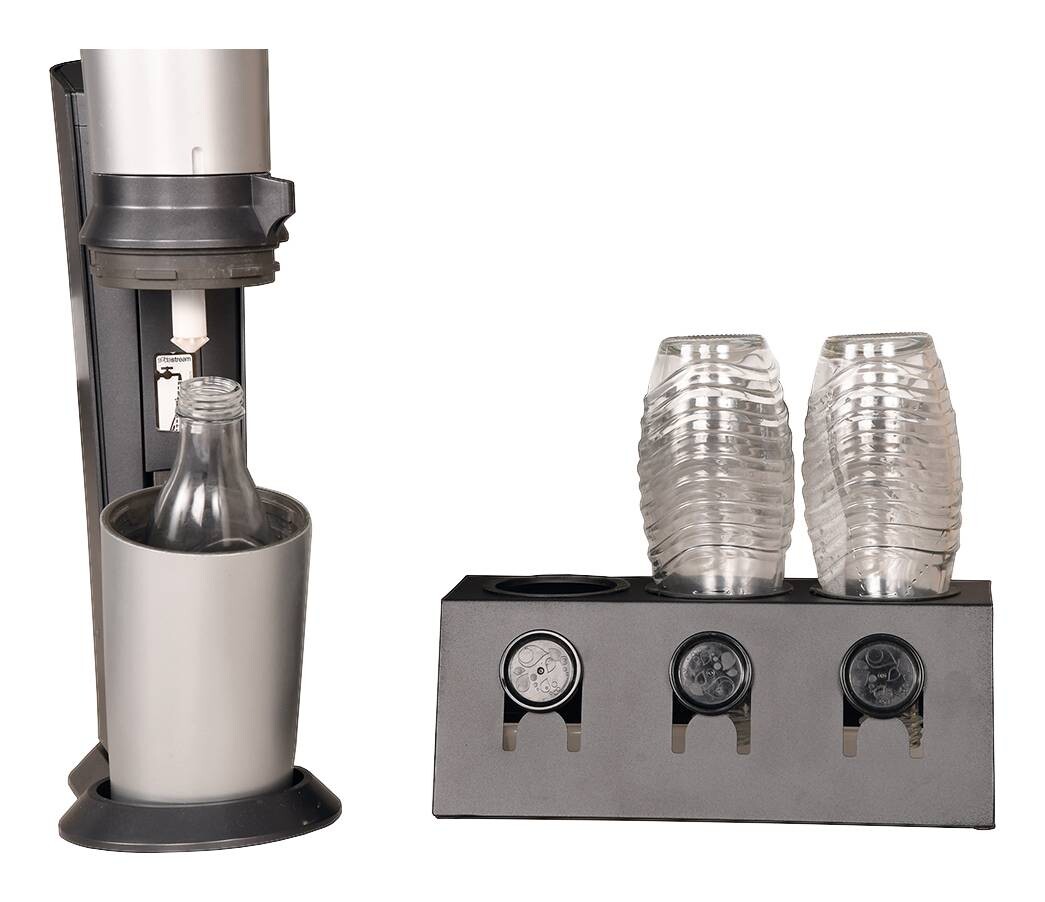 Kesper Flaschenhalter schwarz Metall B/H/L: ca. 17x12x32 cm