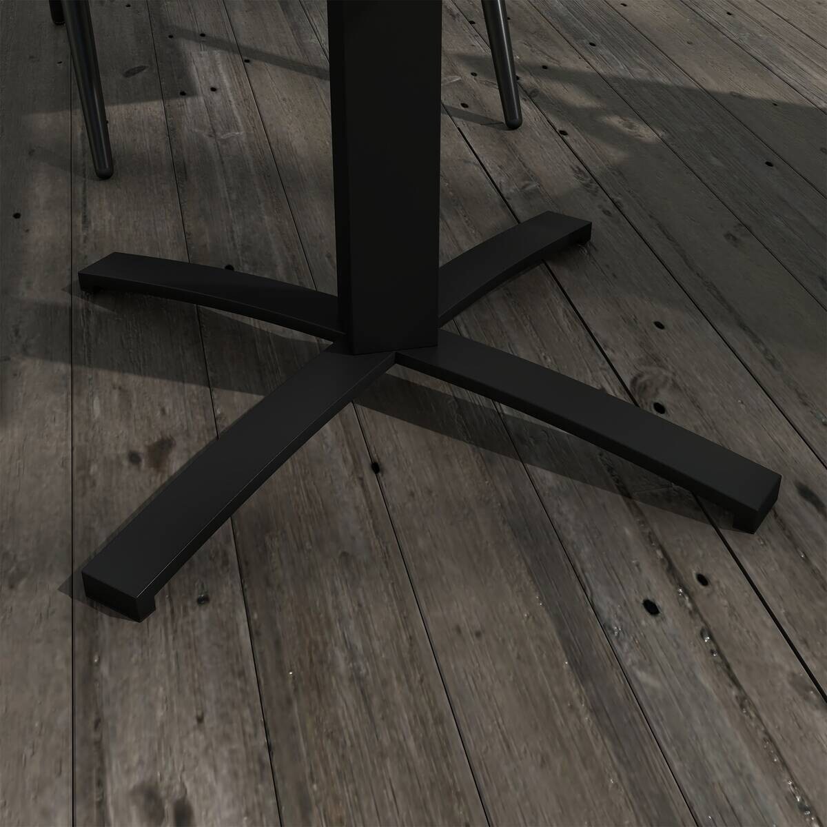 Outsunny Gartentisch grau Holz B/H/L: ca. 70x76x70 cm