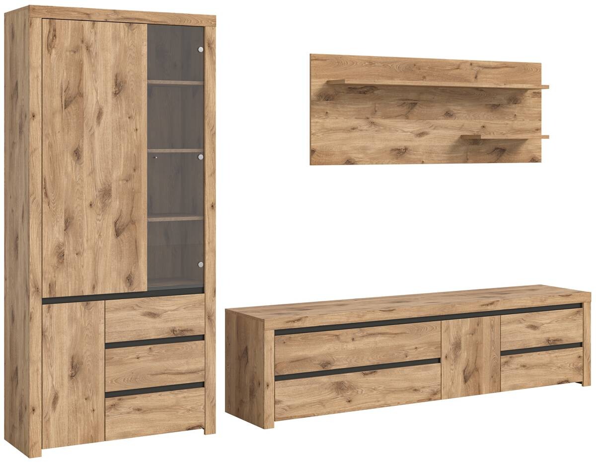 Wandboard Woody Nox Oak Nachbildung B/H/T: ca. 160x60x20 cm