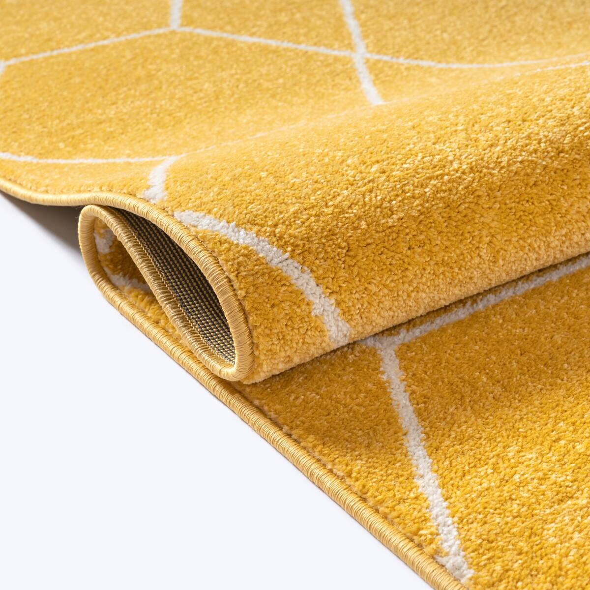 Sanat Teppich Trellis gelb B/L: ca. 80x200 cm