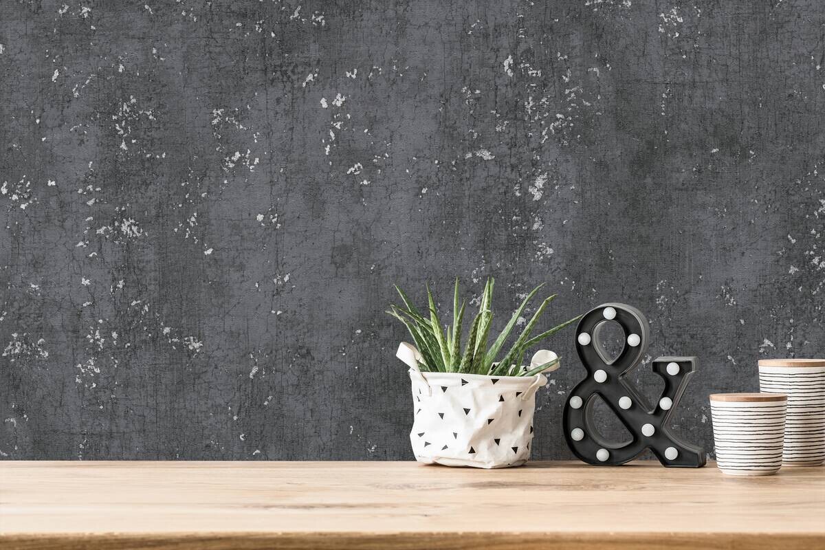 A.S.Creation Vliestapete schwarz B/H/D: ca. 53x1005x8 cm