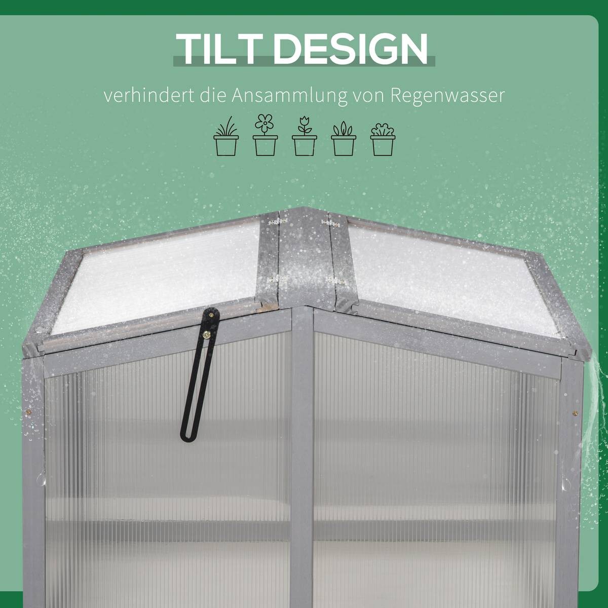 Outsunny Frühbeet B/H/L: ca. 80x58x90 cm