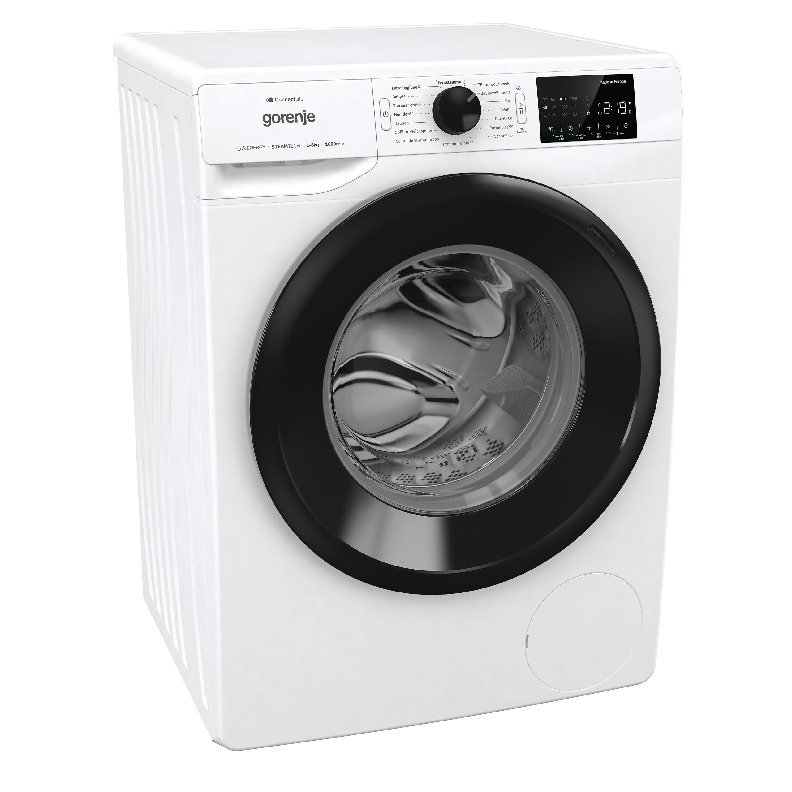 Gorenje Waschmaschine WPNEI86ATS weiß B/H/T: ca. 60x85x55 cm ca. 8 kg
