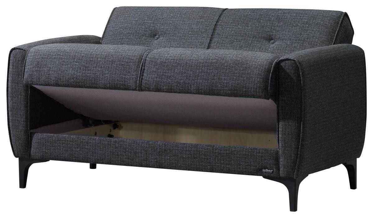 Sofa 3-2-1 San Marino anthrazit Microfaser