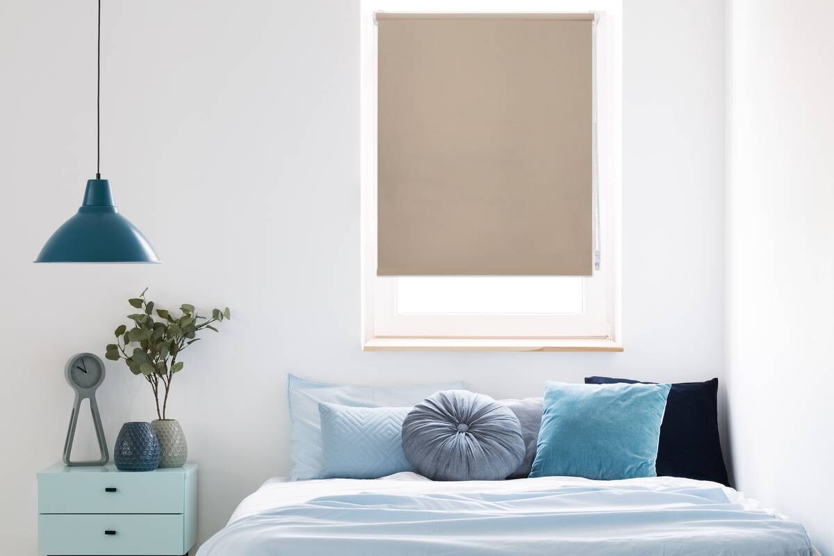 Tageslichtrollo zum klemmen sand B/L: ca. 75x160 cm