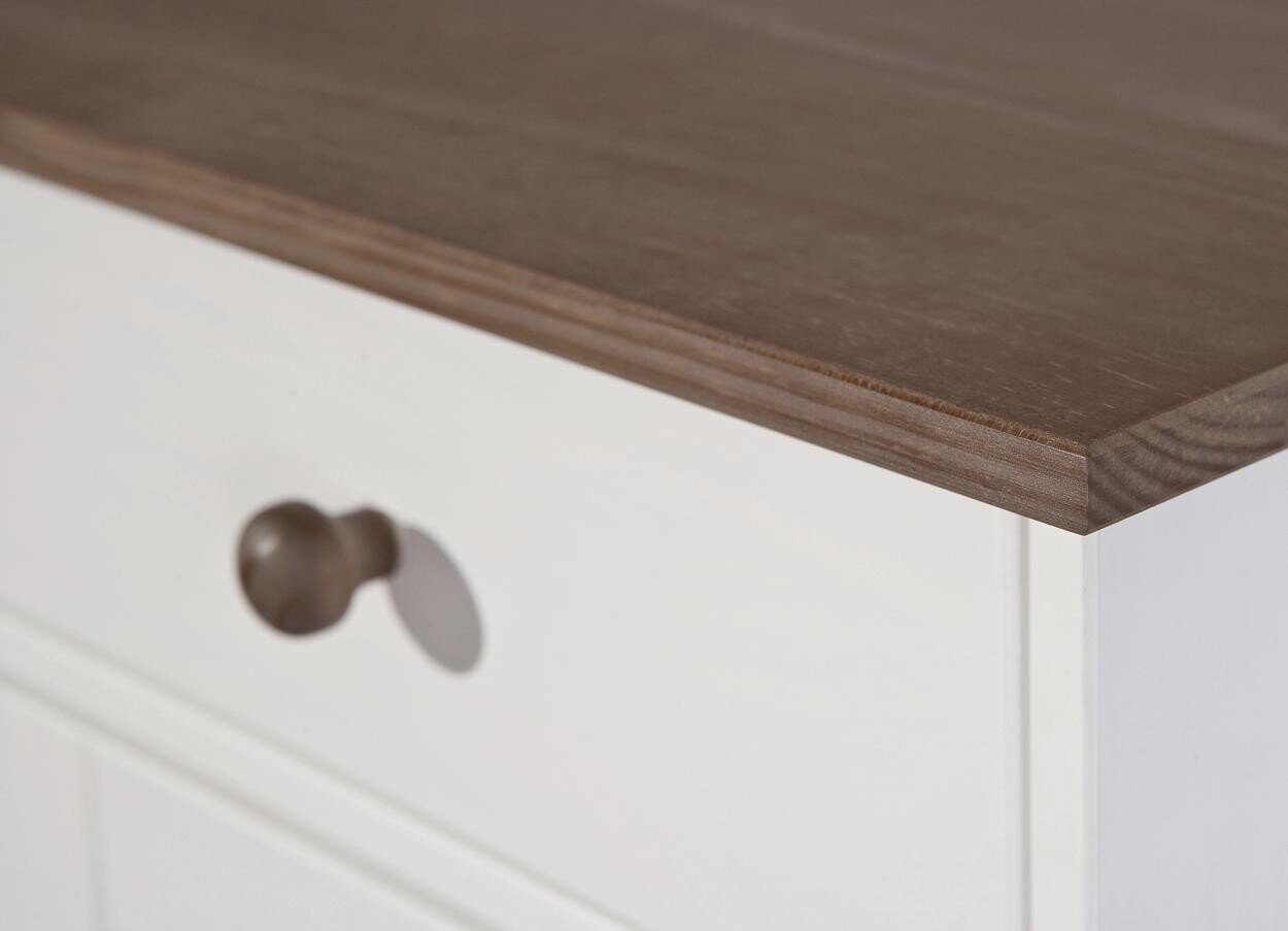 Kommode Westerland weiß lackiert B/H/T: ca. 90x86x45 cm