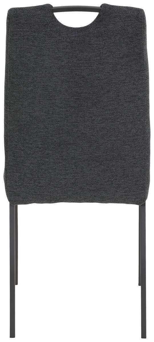 Stuhl 4er Set ELIF III anthrazit grau Microfaser Metall B/H/T: ca. 44x96x64 cm