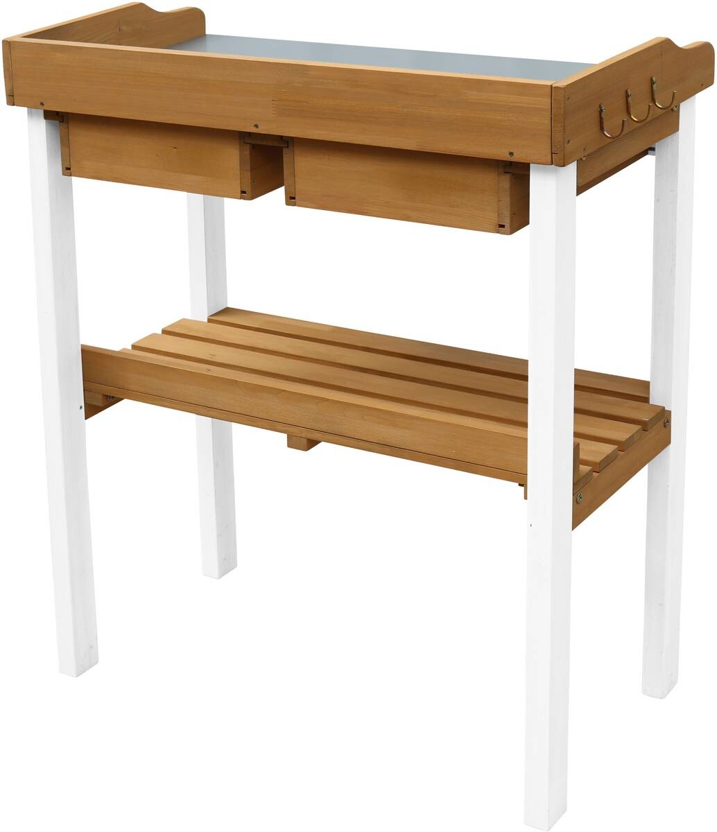 AXI Pflanztisch braun B/H/L: ca. 37x92x76 cm